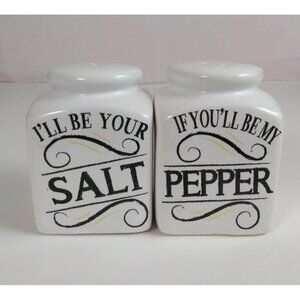 Kingsbridge I'll Be Your Salt If You'll Be My Pepper 3.25" Salt & Pepper Shakers